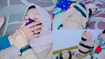 Bokep Jilbab Ukhty Remaja Cantik Mulut Lakban BDSM Hot